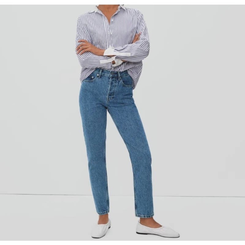 NWT Everlane The Curvy '90s Cheeky Straight Jean Ankle Length High Rise Size 28